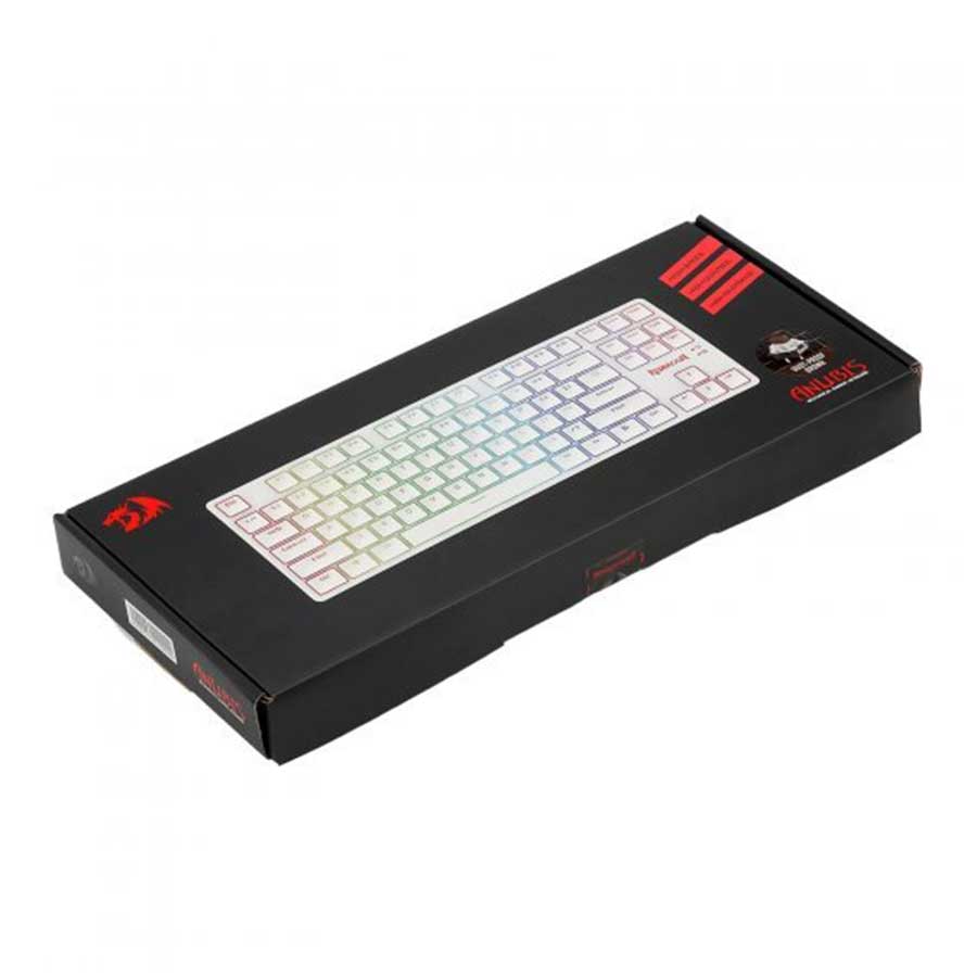 کیبورد گیمینگ بیسیم ردراگون مدل K539 ANUBIS White RGB