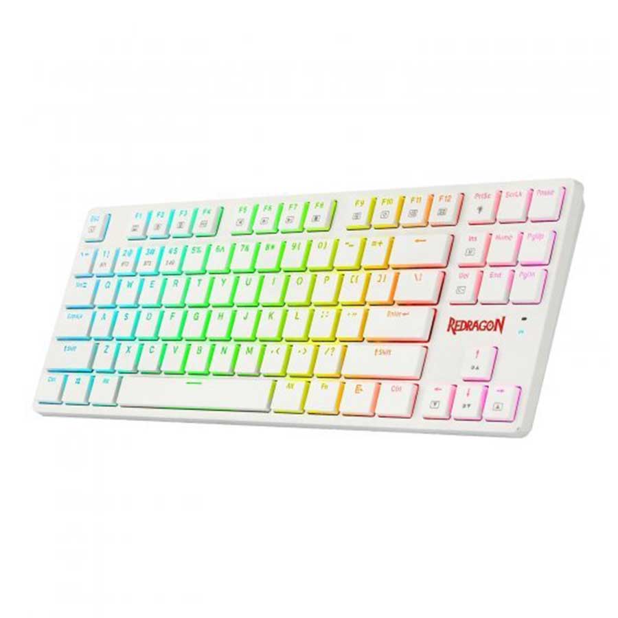 کیبورد گیمینگ بیسیم ردراگون مدل K539 ANUBIS White RGB