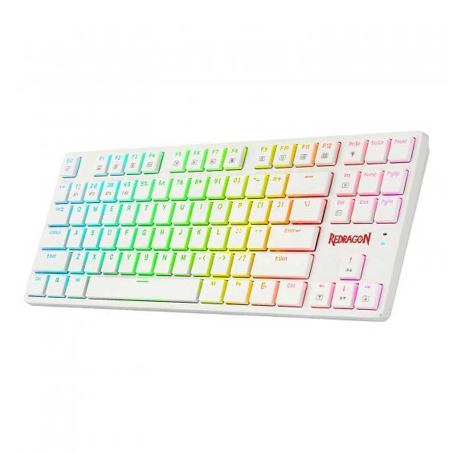 کیبورد گیمینگ بیسیم ردراگون مدل K539 ANUBIS White RGB