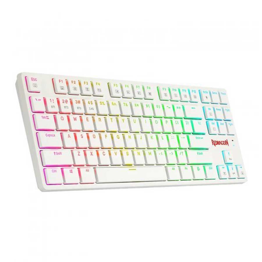 کیبورد گیمینگ بیسیم ردراگون مدل K539 ANUBIS White RGB