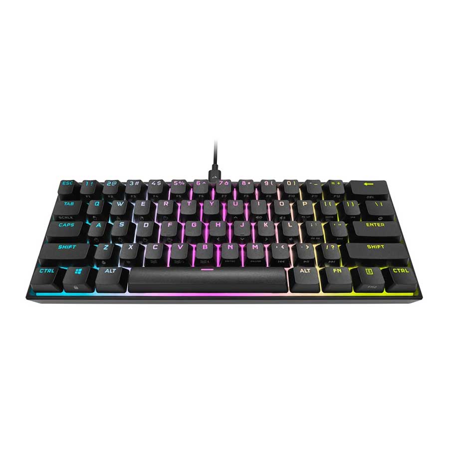 کیبورد گیمینگ باسیم کورسیر مدل K65 RGB MINI Chery MX Red