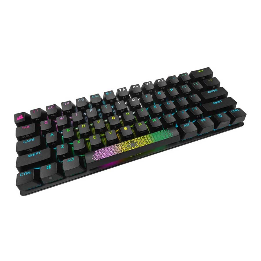 کیبورد گیمینگ بی‌سیم کورسیر مدل K70 PRO MINI RGB CHERRY MX Red