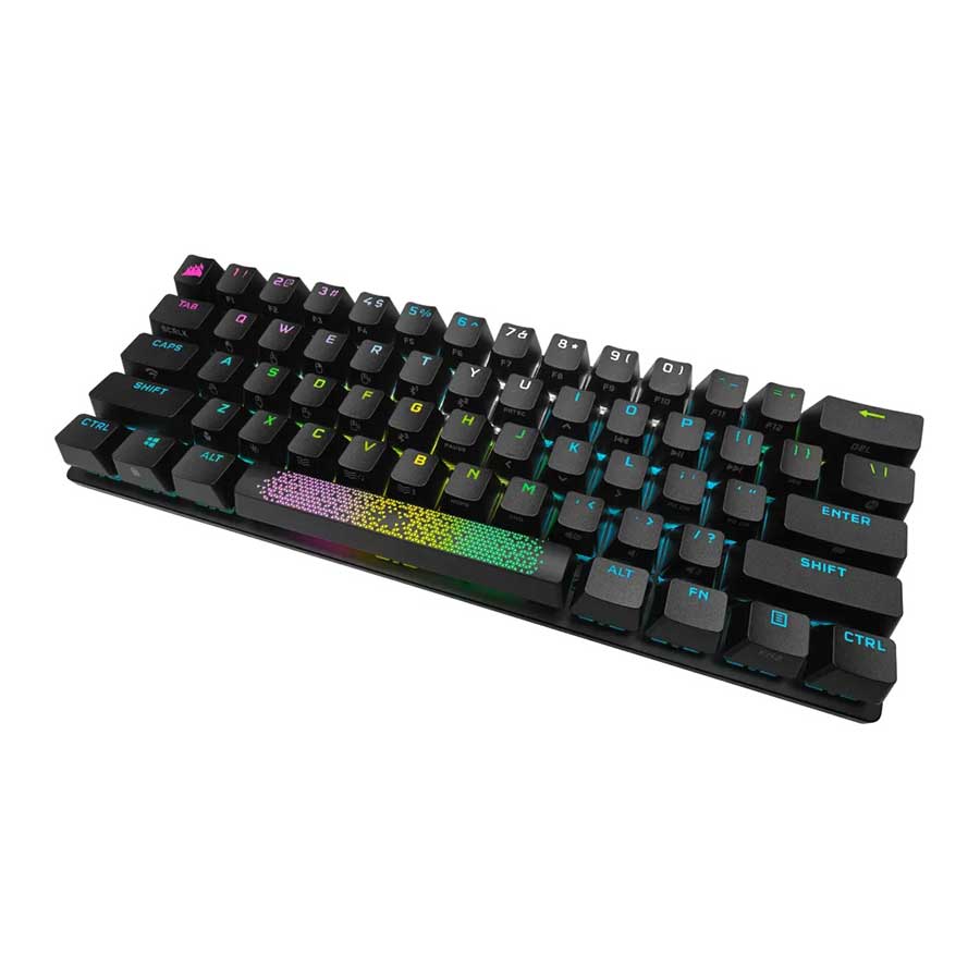 کیبورد گیمینگ بی‌سیم کورسیر مدل K70 PRO MINI RGB CHERRY MX Red