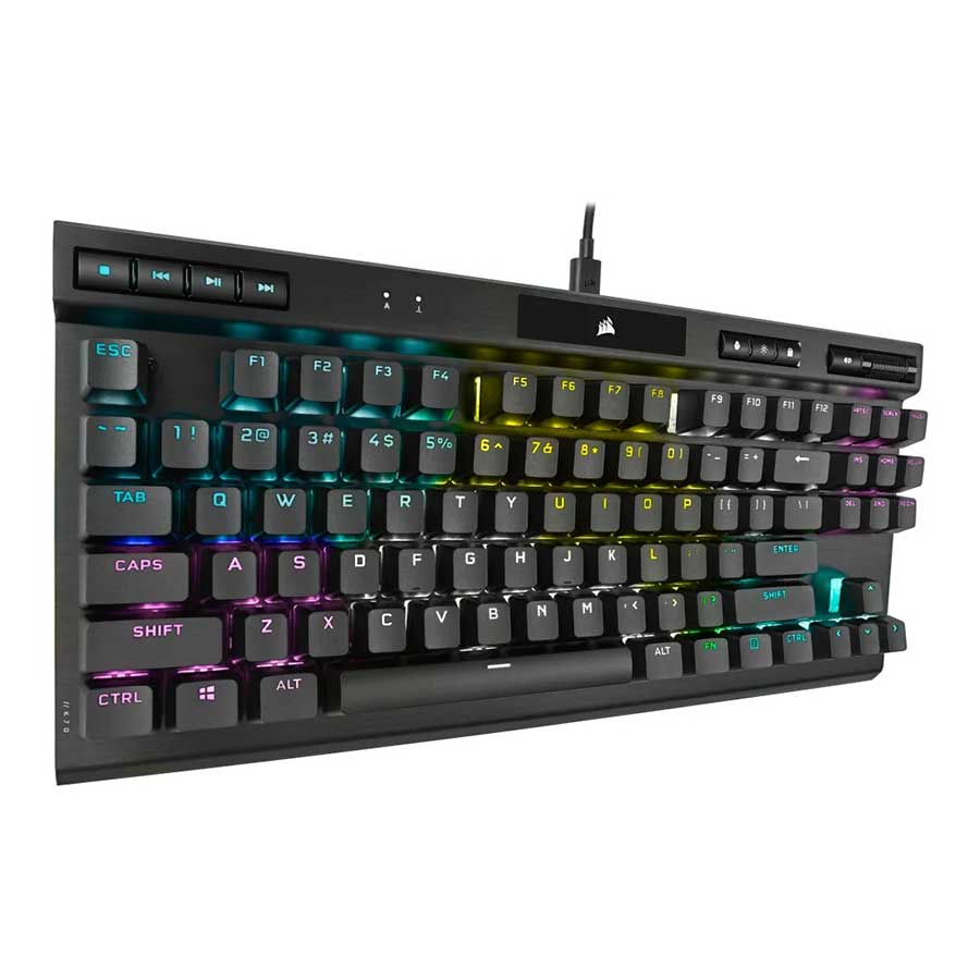 کیبورد گیمینگ باسیم کورسیر مدل K70 RGB TKL CHAMPION Optical OPX