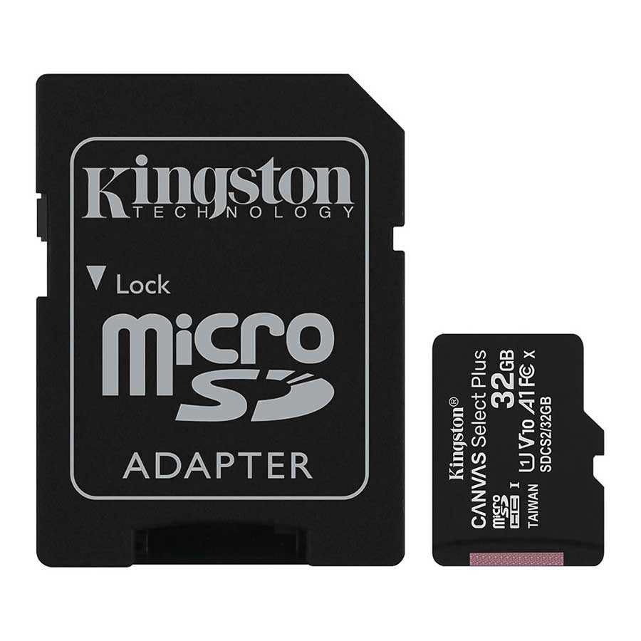 کارت حافظه MicroSDXC کینگستون مدل Canvas Select Plus UHS-I U1 A1 V10 32GB 100MB/s