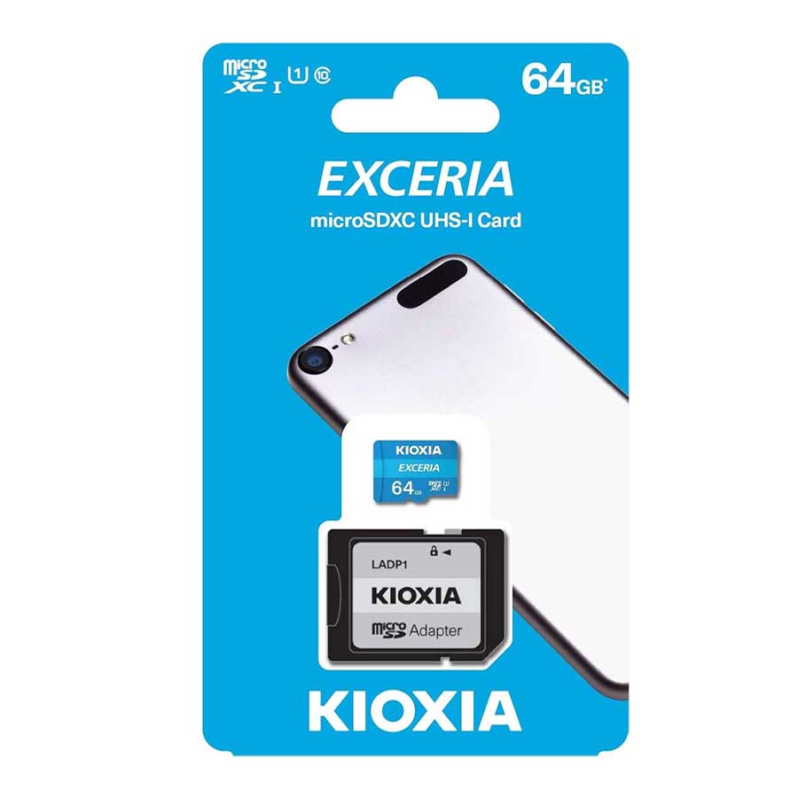 کارت حافظه MicroSDXC کیوکسیا مدل EXCERIA UHS-I U1 V10 64GB 100MB/s
