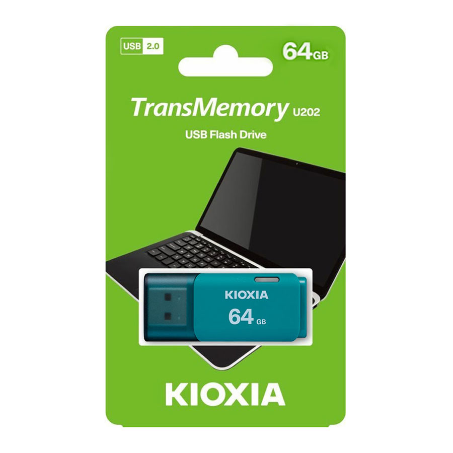 فلش مموری 64 گیگابایت USB 2.0 کیوکسیا مدل TransMemory U202