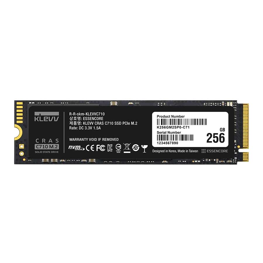 اس اس دی 256 گیگابایت کلو مدل CRAS C710 M.2 2280 PCIe NVMe