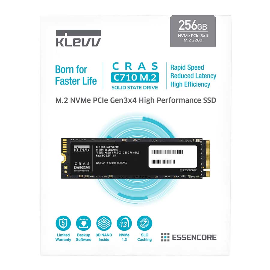 اس اس دی 256 گیگابایت کلو مدل CRAS C710 M.2 2280 PCIe NVMe