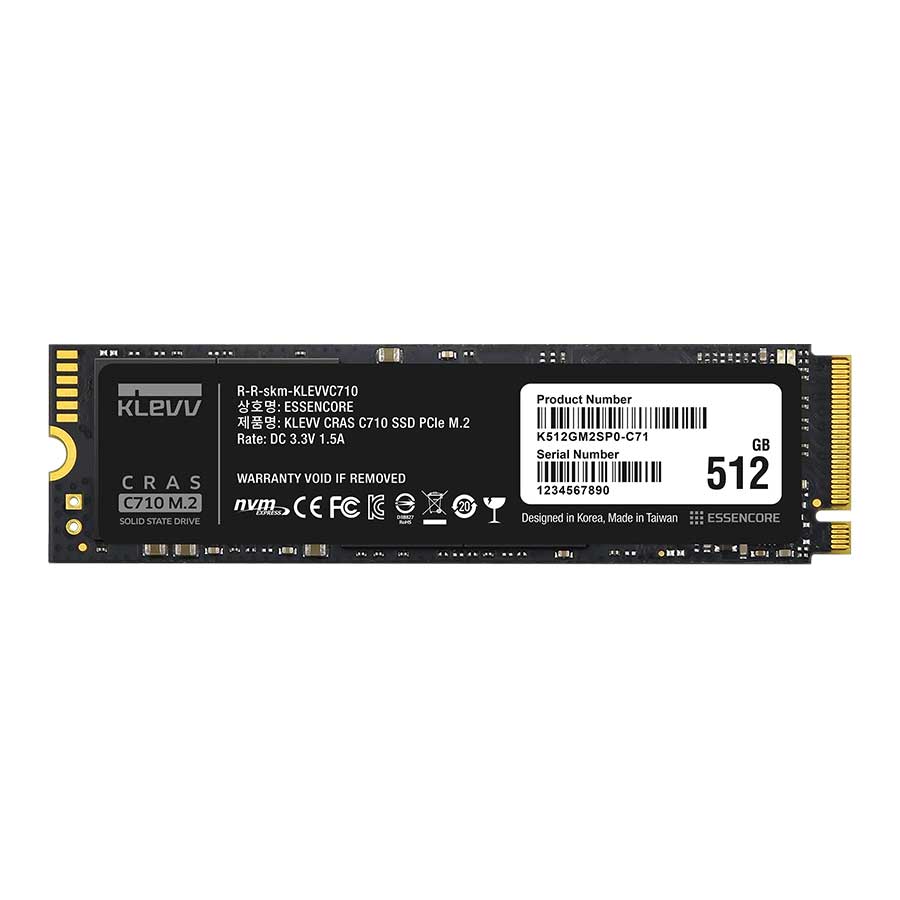 اس اس دی 512 گیگابایت کلو مدل CRAS C710 M.2 2280 PCIe NVMe