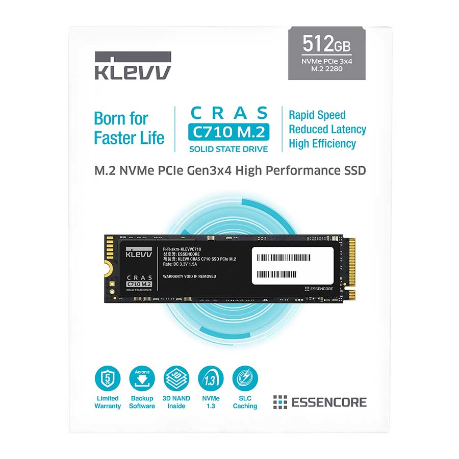 اس اس دی 512 گیگابایت کلو مدل CRAS C710 M.2 2280 PCIe NVMe