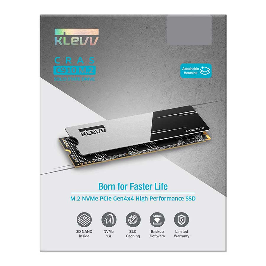 اس اس دی کلو مدل CRAS C910 M.2 2280 NVMe Heatsink