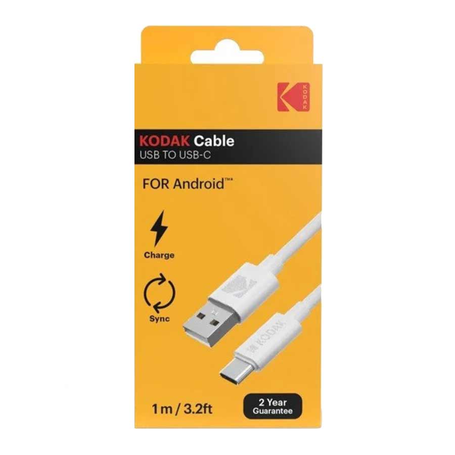 کابل 1 متری تبدیل USB به USB-C کداک White