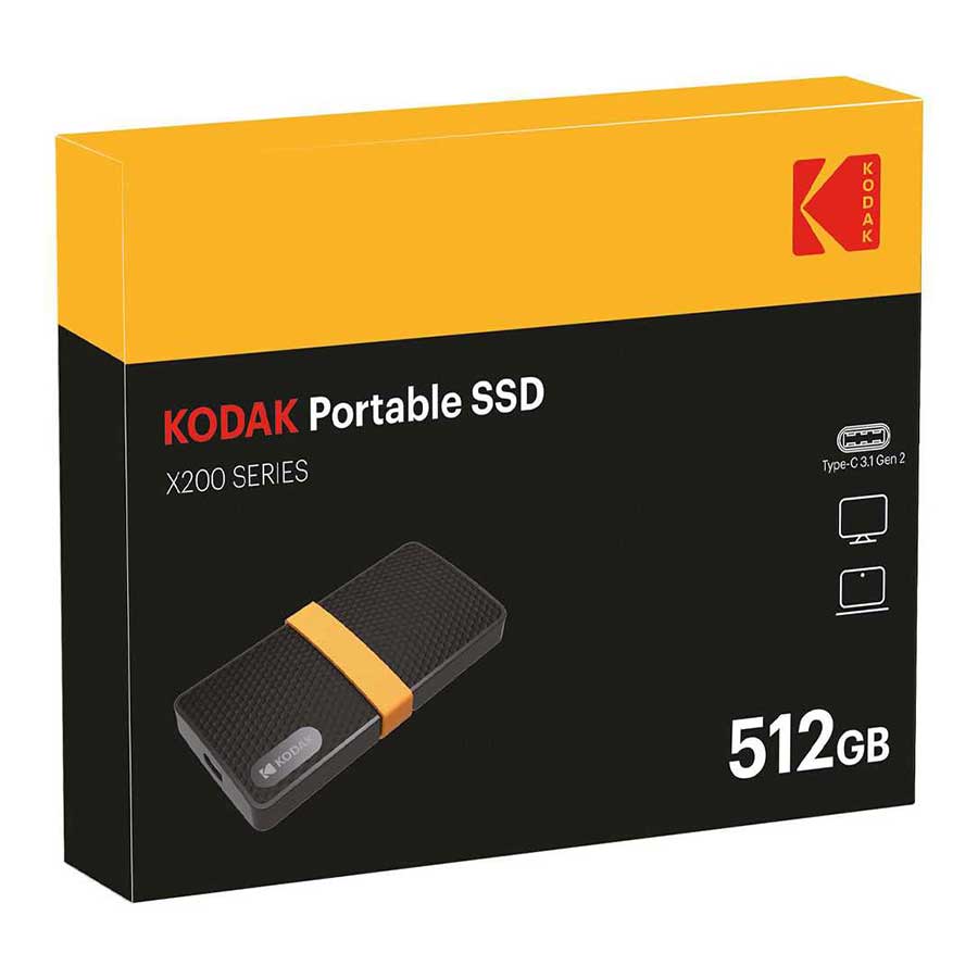 اس اس دی اکسترنال 512 گیگابایت USB-C کداک مدل X200