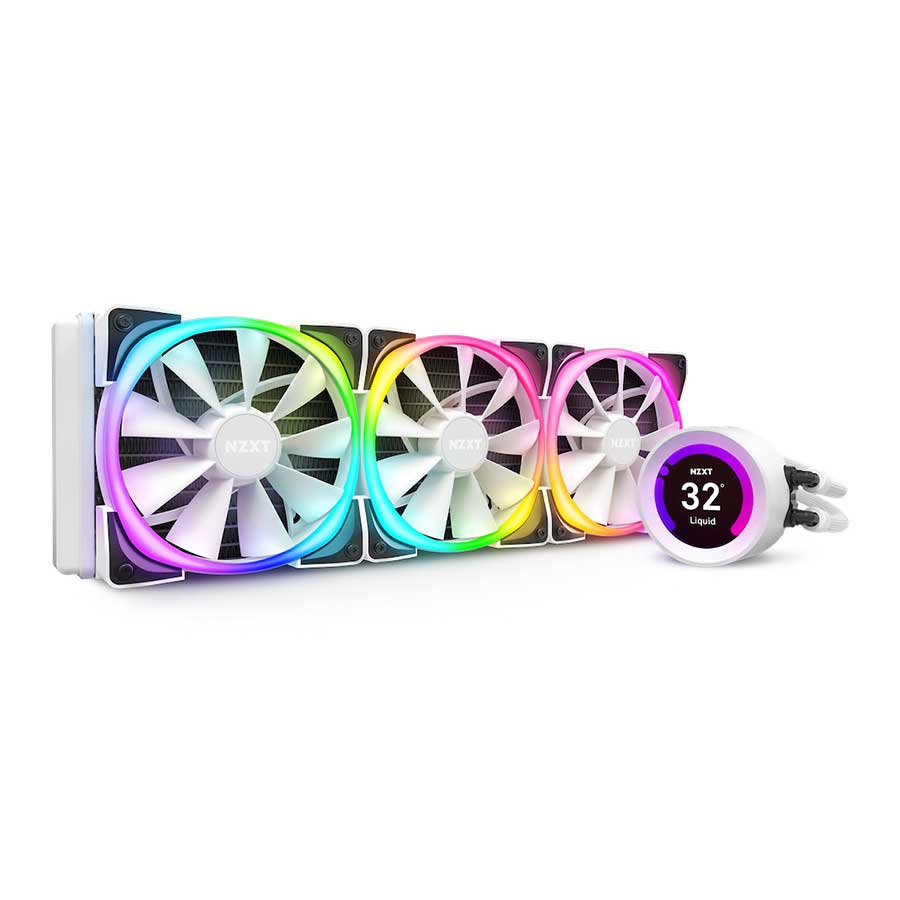 خنک کننده مایع پردازنده ان زد ایکس تی مدل Kraken Z73 RGB AIO 360 White