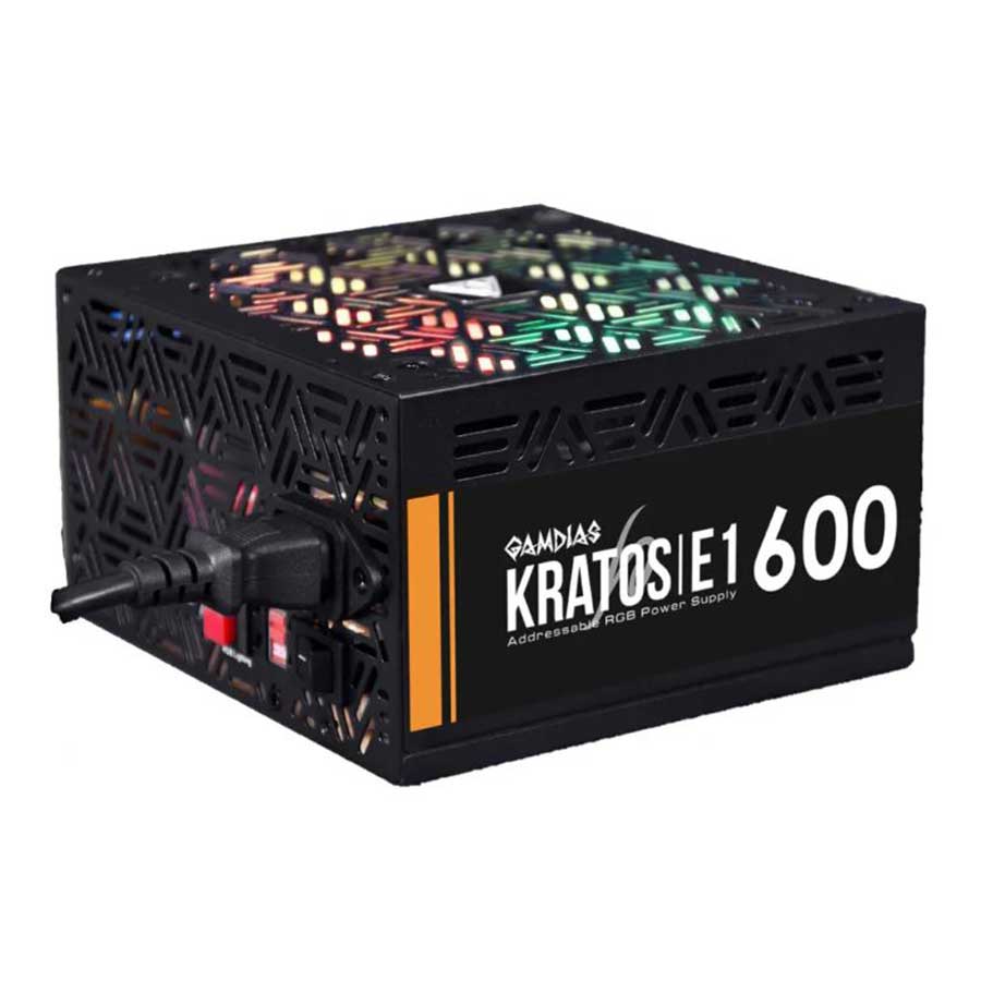 پاور کامپیوتر 600 وات گیم دیاس مدل KRATOS E1-600