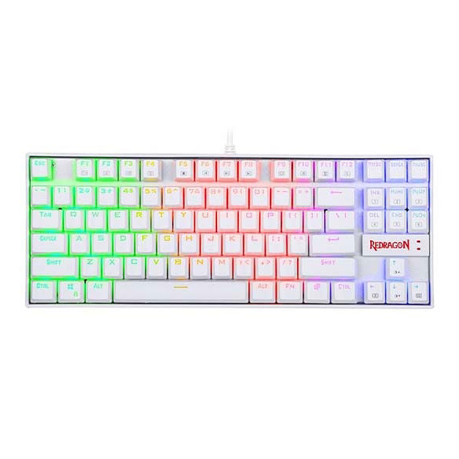 کیبورد گیمینگ باسیم ردراگون مدل K552 RGB White Red SW