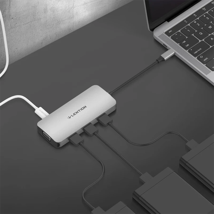 هاب USB-C هشت پورت لنشن