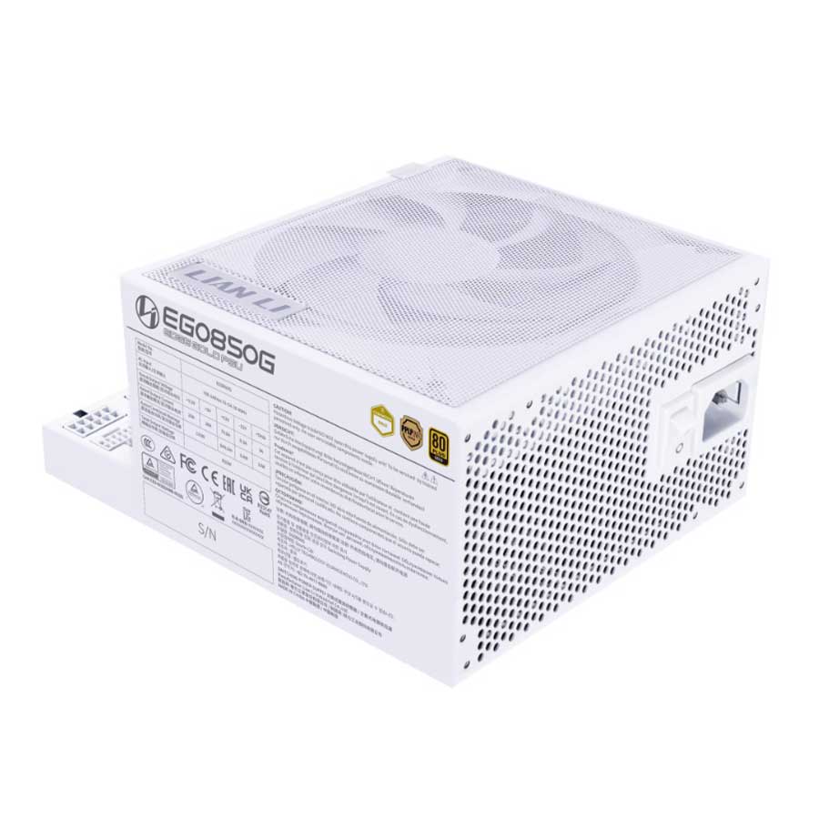 پاور کامپیوتر 850 وات تمام ماژولار لیان لی مدل EDGE GOLD White