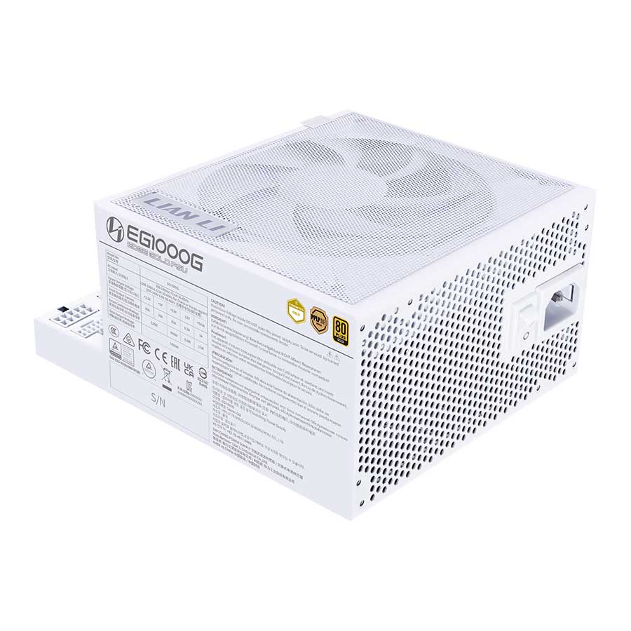 پاور کامپیوتر 1000 وات تمام ماژولار لیان لی مدل EDGE GOLD White