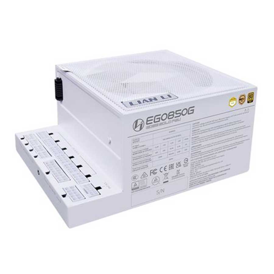پاور کامپیوتر 850 وات تمام ماژولار لیان لی مدل EDGE GOLD White
