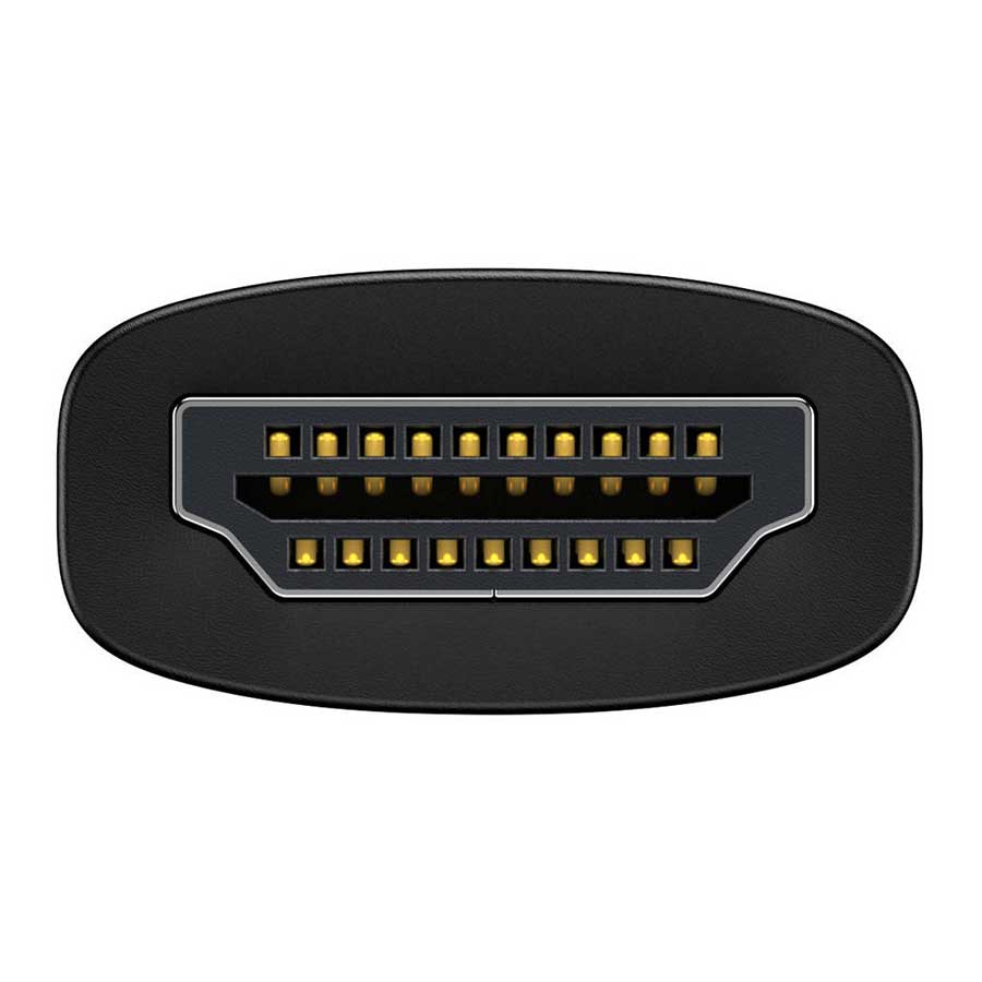 کابل تبدیل 0.21 متری HDMI به VGA/AUX باسئوس مدل Lite WKQX010101