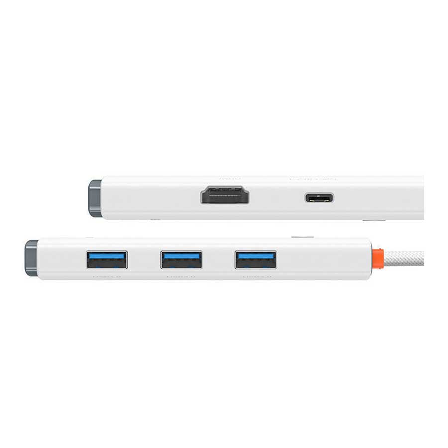 هاب USB-C پنج پورت باسئوس مدل Lite Series WKQX040002