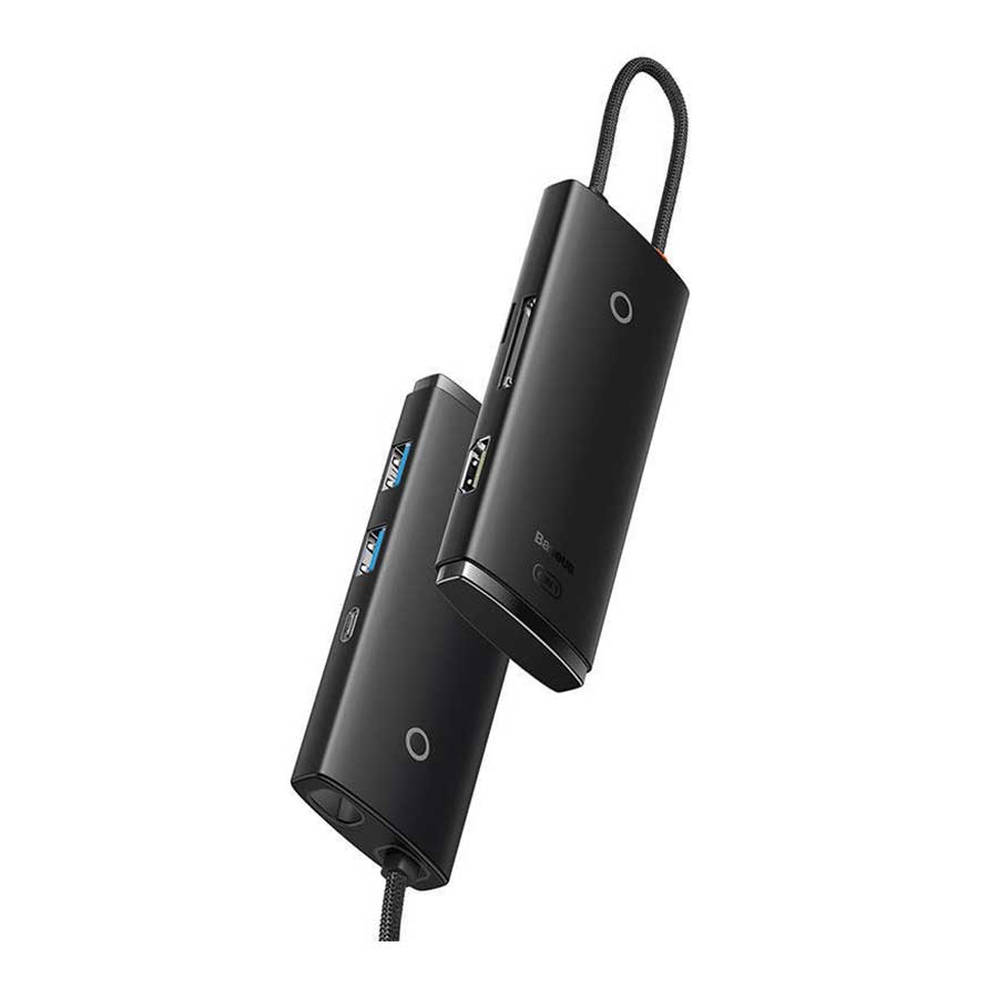 هاب USB-C شش پورت باسئوس مدل Lite WKQX050101