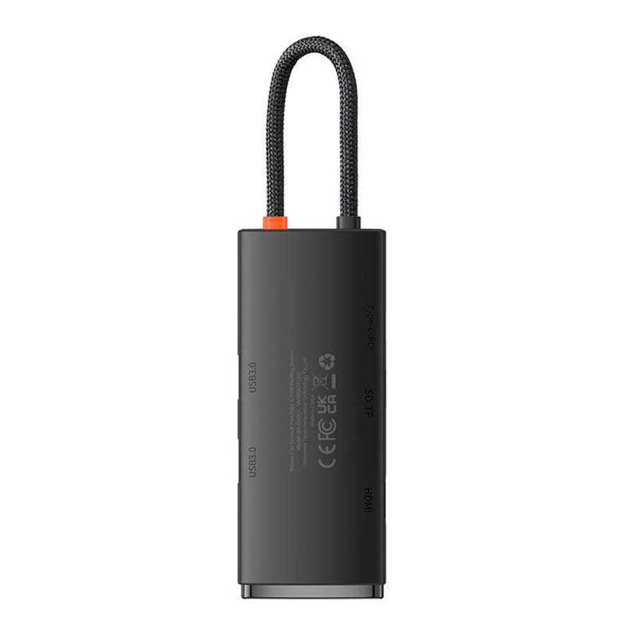 هاب USB-C شش پورت باسئوس مدل Lite WKQX050101