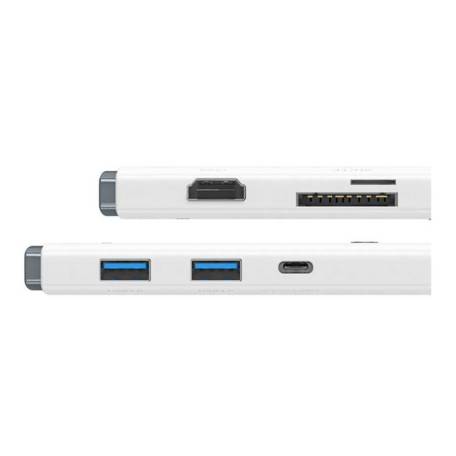 هاب USB-C شش پورت باسئوس مدل Lite WKQX050101
