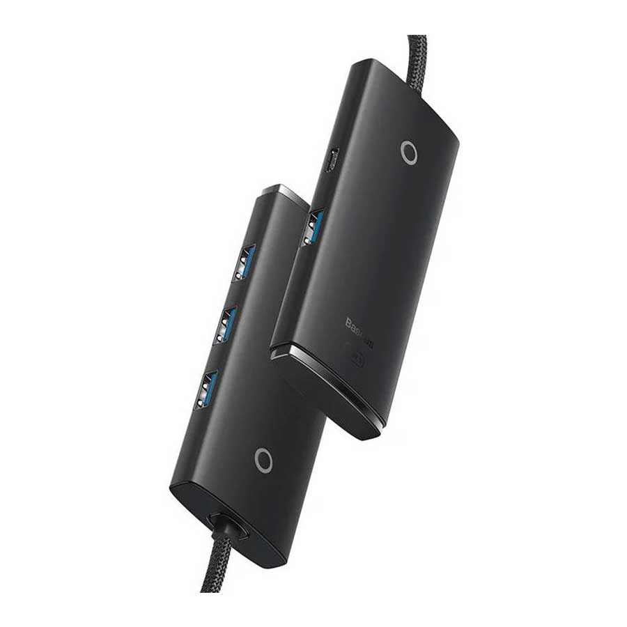 هاب USB-C چهار پورت بیسوس مدل Lite WKQX080101