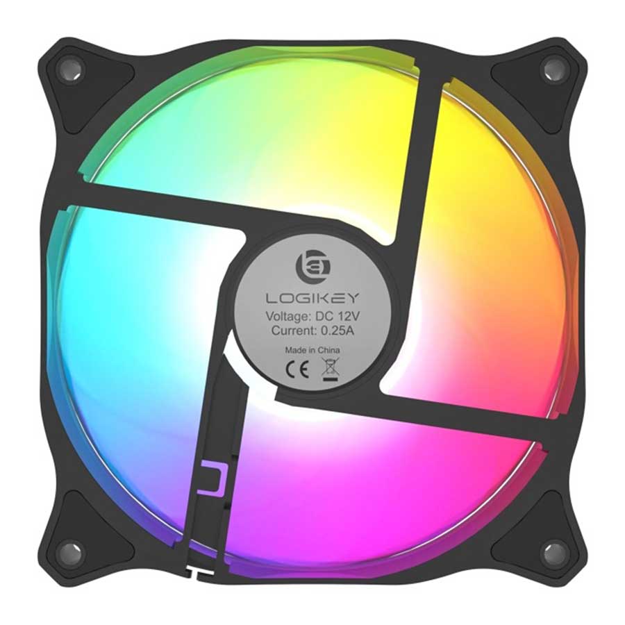 فن خنک کننده کیس کامپیوتر لاجی کی مدل F321B 3-in-1