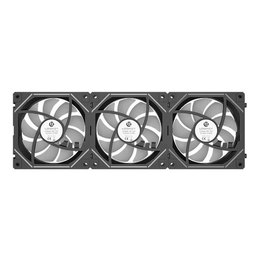 فن خنک کننده کیس لاجی کی مدل F443RE ARGB Black 3-in-1