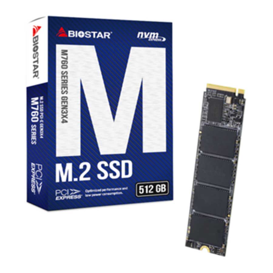 اس اس دی 512 گیگابایت بایوستار مدل M760 M.2 2280 PCI-E NVMe