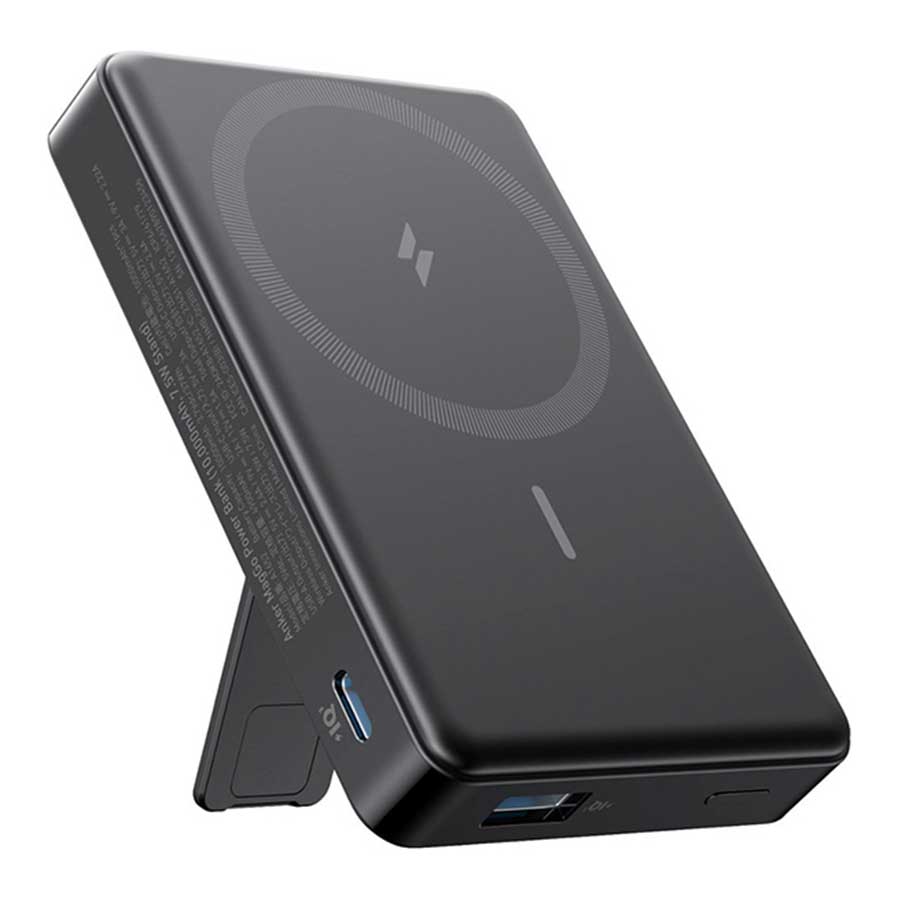 پاوربانک بی‌سیم انکر مدل MagGo PowerCore 10K 633 A1652 ظرفیت 10000mAh