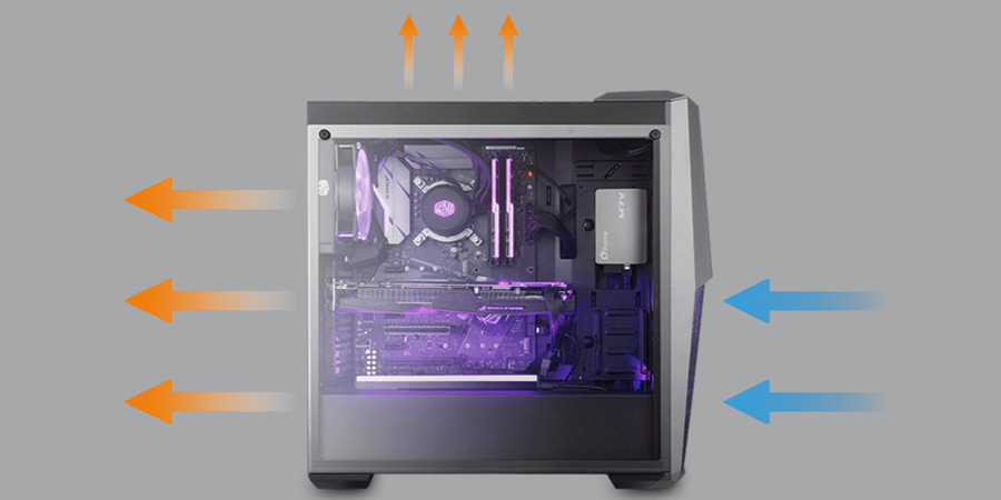 کیس مخصوص بازی ام اس آی مدل MASTERBOX MB500