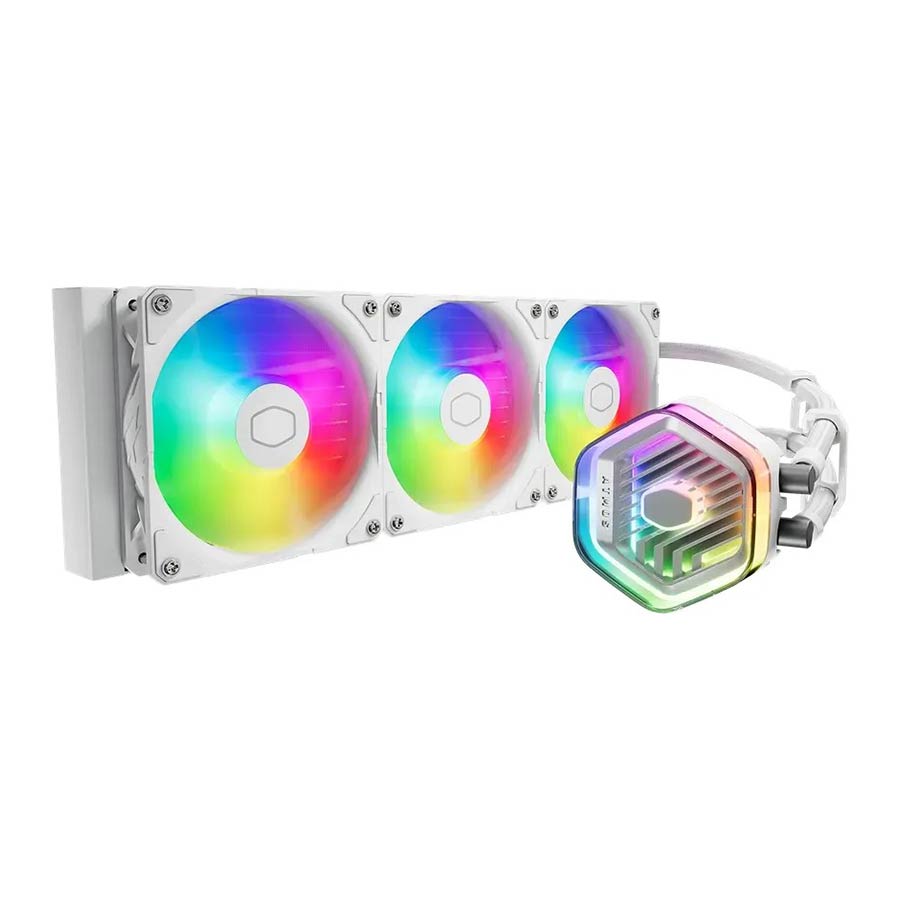 خنک کننده مایع پردازنده کولرمستر مدل MasterLiquid 360 ATMOS White