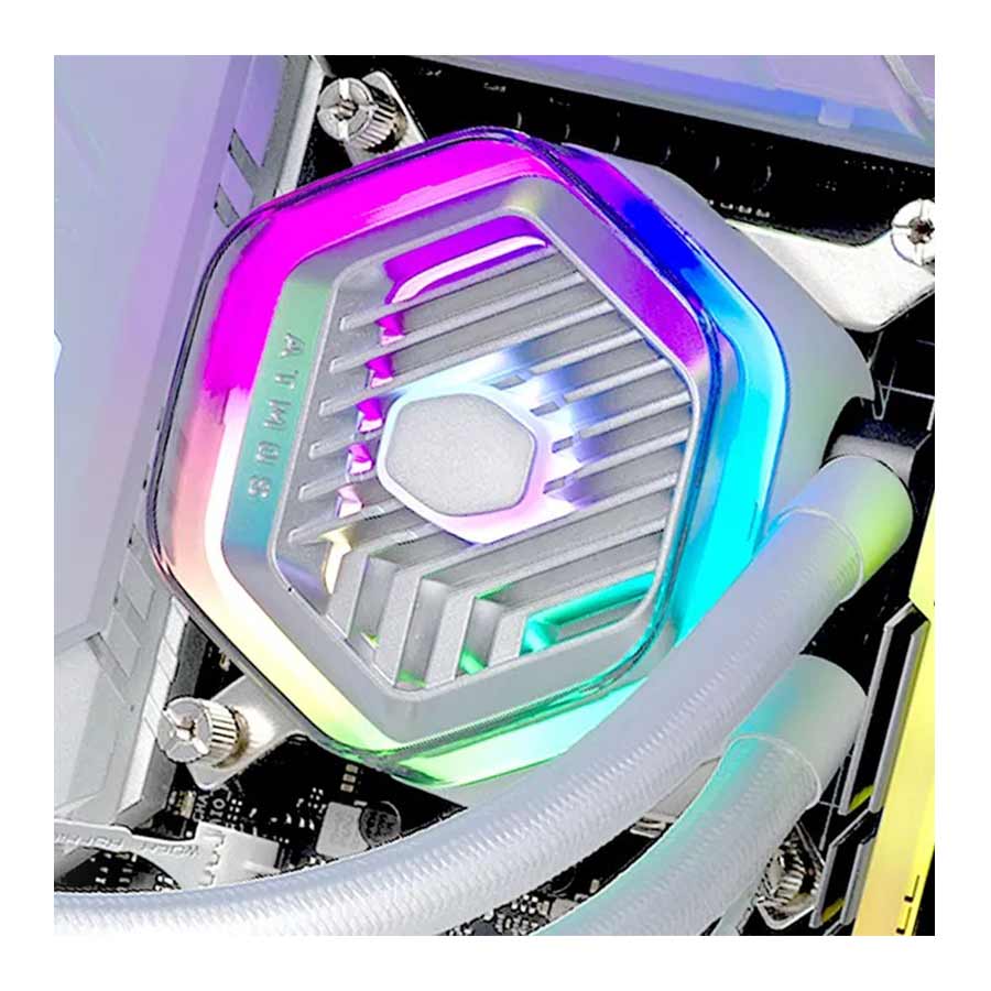 خنک کننده مایع پردازنده کولرمستر مدل MasterLiquid 360 ATMOS White