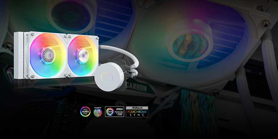 رادیاتور کولرمستر مدل MASTERLIQUID ML240L ARGB V2 WHITE EDITION