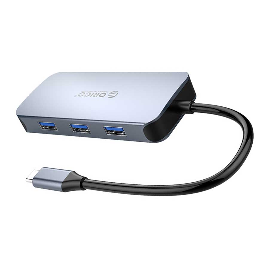 هاب USB-C شش پورت اوریکو مدل MC-U602P-GY-BP