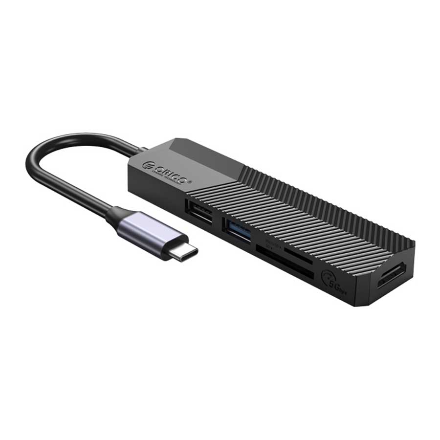 هاب USB-C پنج پورت اوریکو مدل MDK-5P-BK-BP