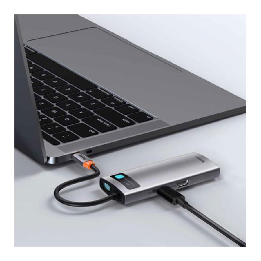هاب USB-C پنج پورت باسئوس مدل Metal Gleam CAHUB-CX0G