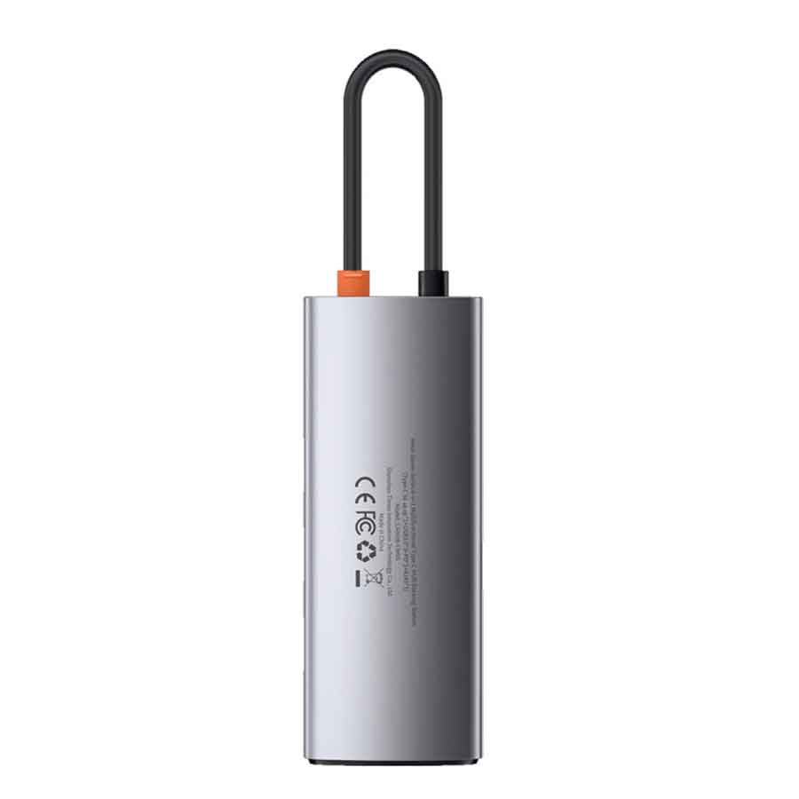 هاب USB-C شش پورت باسئوس مدل Metal Gleam CW0G