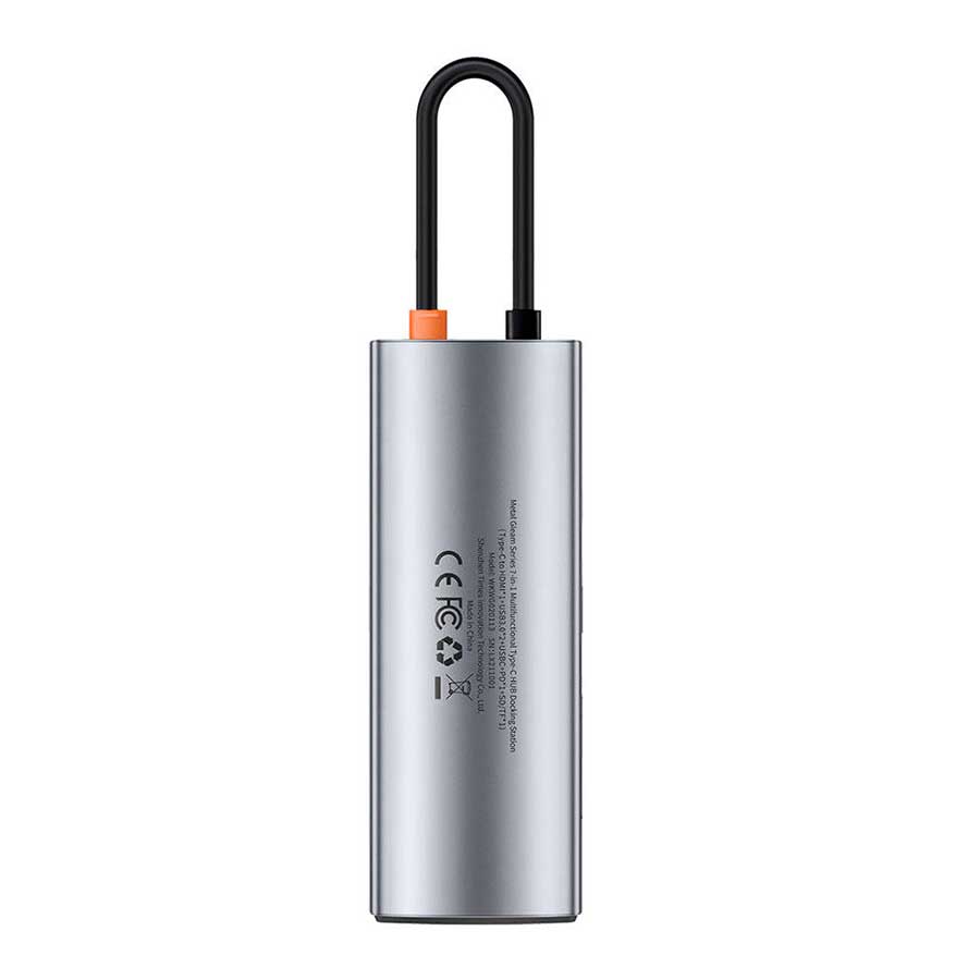 هاب USB-C هفت پورت باسئوس مدل Metal Gleam WKWG020113