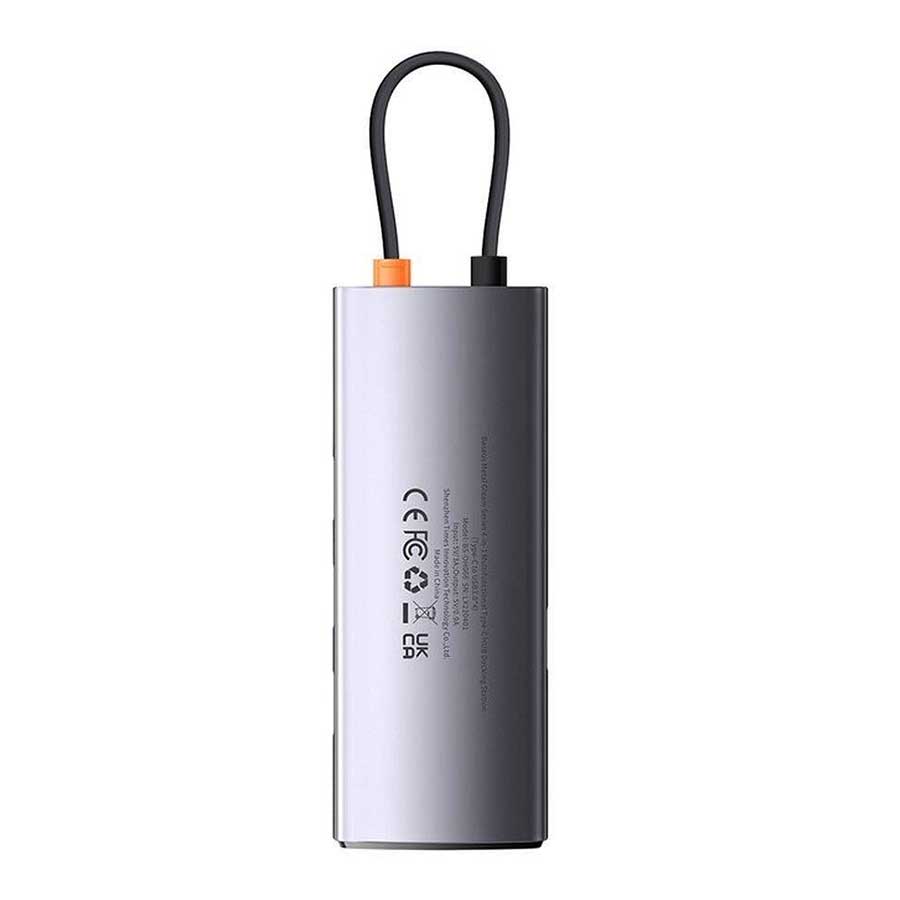 هاب USB-C چهار پورت باسئوس مدل Metal Gleam WKWG070013