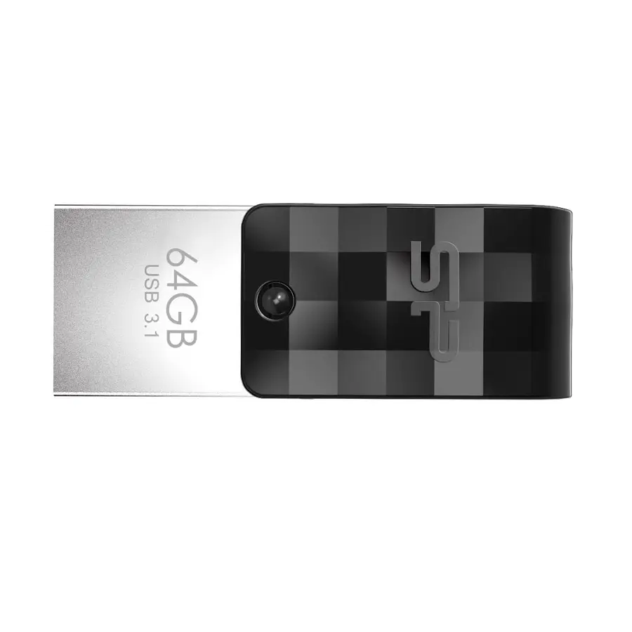 فلش مموری سیلیکون پاور مدل Mobile C31 ظرفیت 64 گیگابایت مشکی