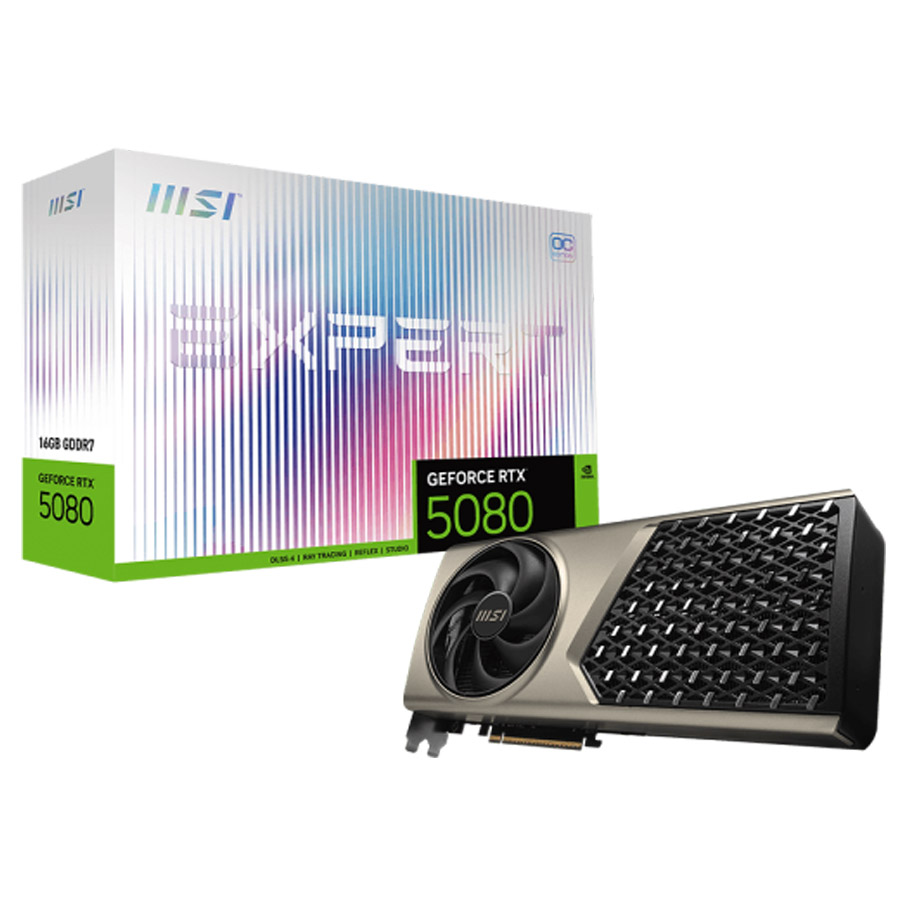 کارت گرافیک ام اس آی مدل GeForce RTX 5080 EXPERT OC 16GB