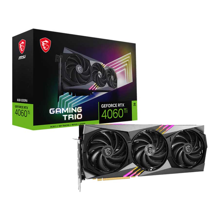 کارت گرافیک ام اس آی مدل GeForce RTX 4060 Ti GAMING TRIO 8G GDDR6