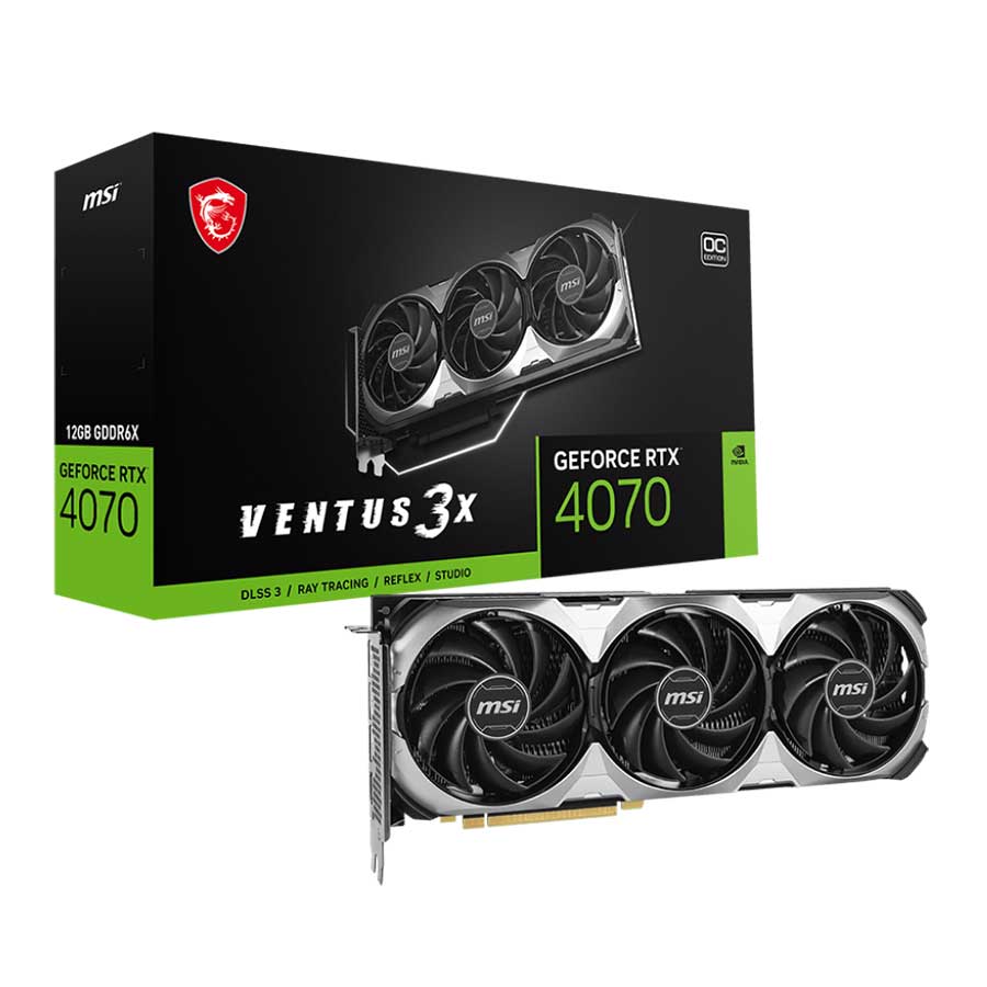 کارت گرافیک ام اس آی مدل GeForce RTX 4070 VENTUS 3X E 12G OC GDDR6X