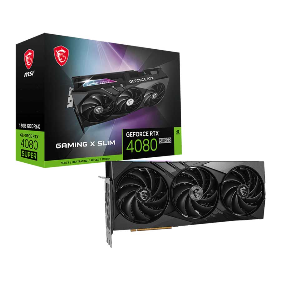 کارت گرافیک ام اس آی GeForce RTX 4080 SUPER 16G GAMING X SLIM GDDR6X